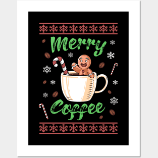 coffee christmas Posters and Art